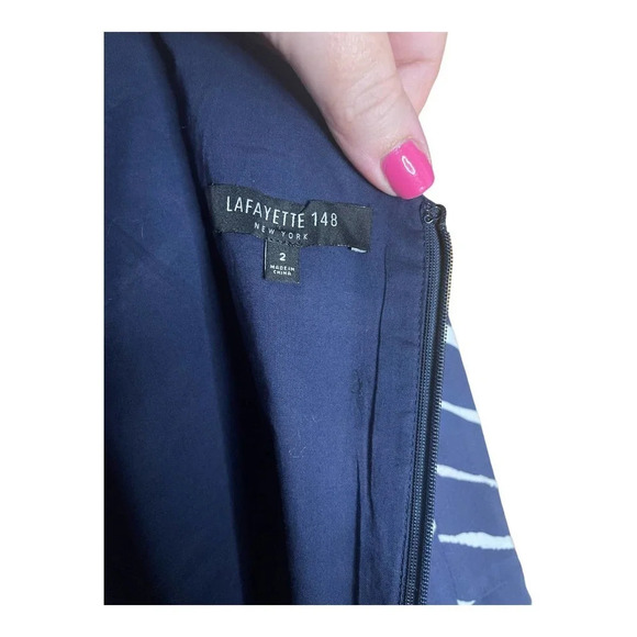 Lafayette 148 New York Zoe Sleeveless Poplin Dress Size 2 - Picture 9 of 9